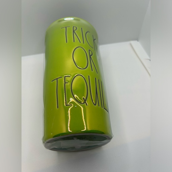 Rae Dunn trick or tequila irredescent green ceramic coffee cup - Picture 2 of 4